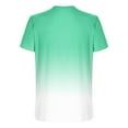 thumbnail image 4 of Men's Gradient Color T-Shirt Casual Short Sleeve Crewneck Summer Pullover Loose Quick Dry Athletic Tee Tops, 4 of 4