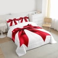 thumbnail image 3 of Feelyou Red Bowknot Ribbon Twin Comforter Sets, Cartoon Princess Bedding Set, 2pcs, 3 of 8