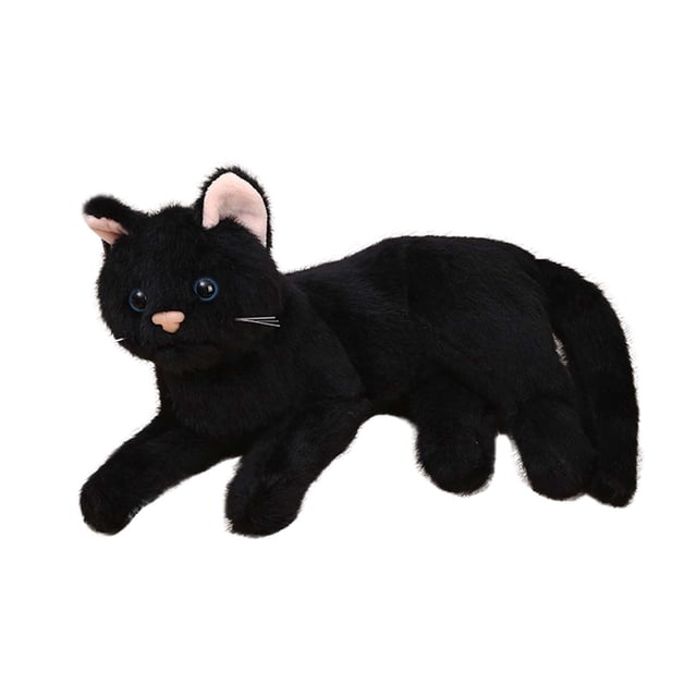 Generous Jouet 28cm Réaliste Chat en Peluche Doux Compagnon Câlin pour Enfants Tout-Petits