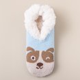 thumbnail image 2 of Trgacdwlo Cute Animal Printed Non Slip Slipper Socks for Women, Warm Plush Cozy Indoor House Sleep Floor Slipper Socks for Holiday Home Use, 2 of 4