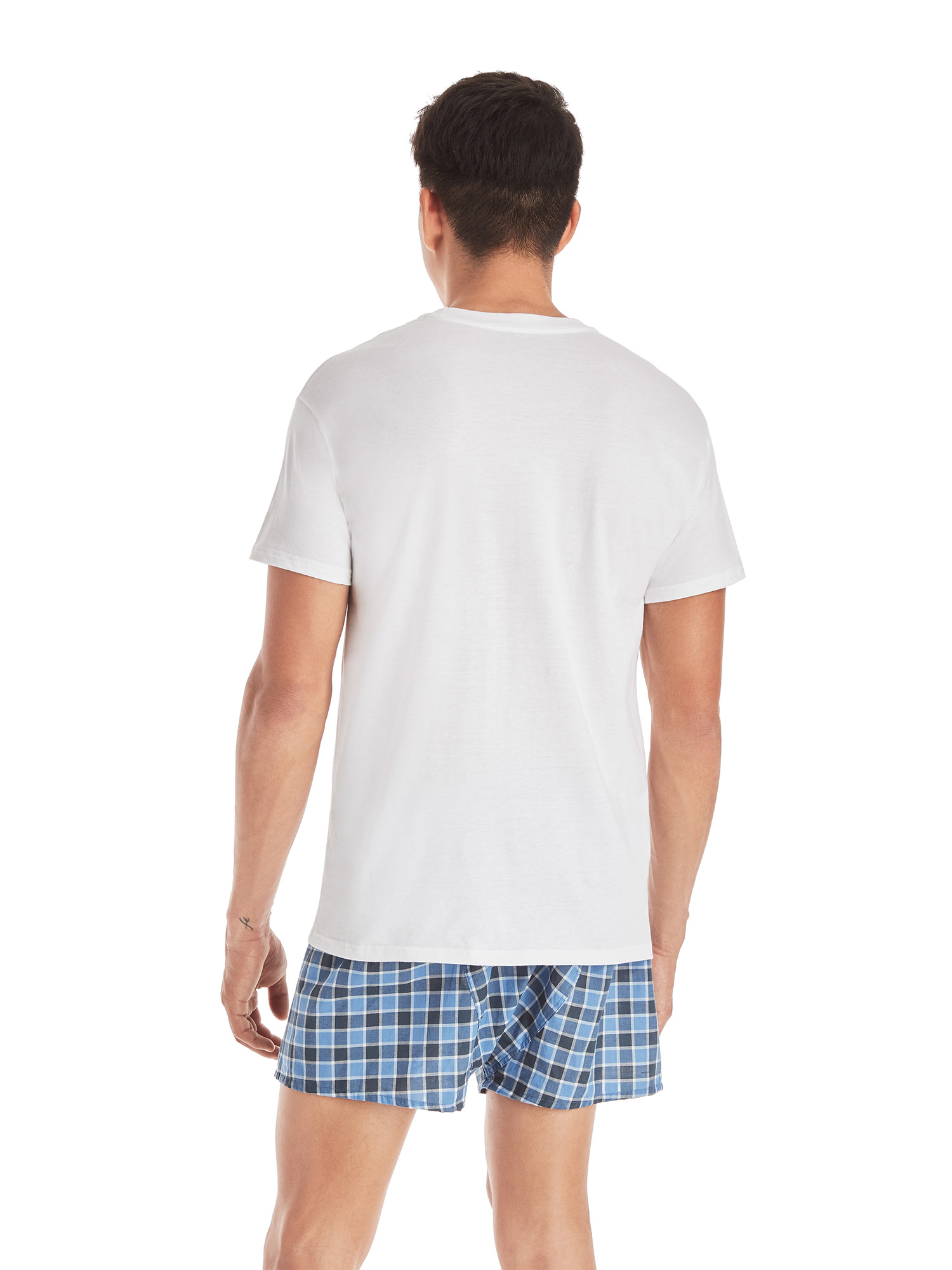 Hanes Men's Super Value Pack White V-Neck Undershirts, 10 Pack - image 4 of 9