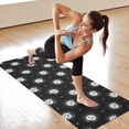 thumbnail image 6 of Black White Cat Moon Star Pattern Hot Yoga Mat Towel Non Slip for Hot Yoga - Quick-Drying Yoga Mat Cover with 4 Corner Pockets with Travel Bag - Hot Yoga Towel Non Slip 70"x26", 6 of 6