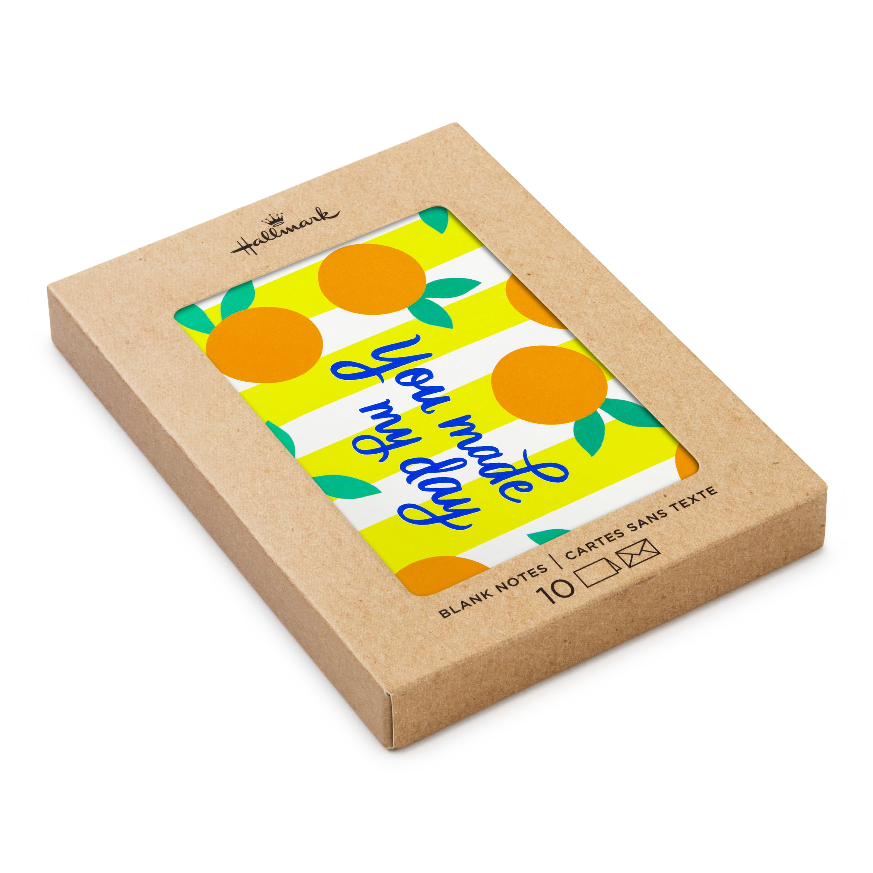Hallmark Blank Thank You Notes (You Made My Day), Pack of 10