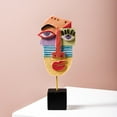 thumbnail image 3 of EIMELI Abstract Face Figurines Creative Modern Art Resin Statues Sculpture For Home Decor, 3 of 12