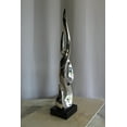 thumbnail image 4 of Nifao Silver Abstract Intertwined Resin Statue on Marble Base – Resin Statue on Marble Base, Modern Art Decor, 9"L x 7"W x 38"H, 4 of 10