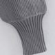 thumbnail image 4 of Suéter Corto de Cuello Alto de 2 Piezas Suéter de Manga Larga con Cuello Halter Hugo Tops de suéter de punto jersey, 4 of 10