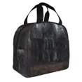 thumbnail image 2 of Easygdp Gloomy Mansion Forest Scene Bolsa Térmica Premium - Tela Oxford Impermeable, Gran Capacidad, Bolsillo Frontal, Unisex para Trabajo, Escuela, Actividades al Aire Libre y Picnics, 2 of 8