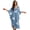 Koi Fish Corals Blue, variant on Xixirimido Colored Stained Glass Print Women's Kaftan Dresses Plus Size Beach Cover Up V-Neck Batwing Sleeve Swimsuit Coverup Summer Caftan Dress