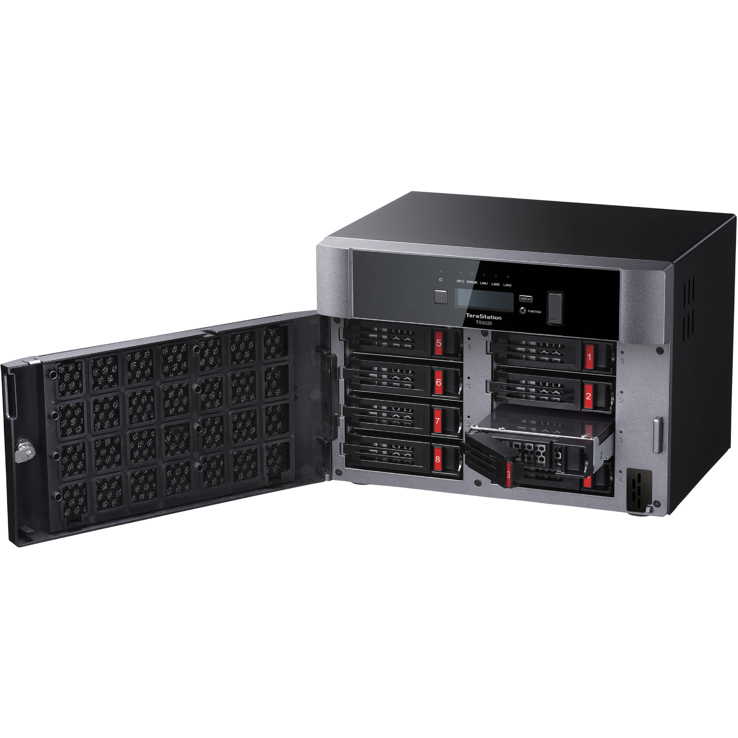 BUFFALO TeraStation 5820DN 8-Bay Secure Business Desktop NAS 160TB (8x20TB) w/ Hard Drives Included - Alpine Quad-core (4 Core) 2 GHz - 8 x HDD Supported - 8 x HDD Installed - 160 TB Installed HDD ...