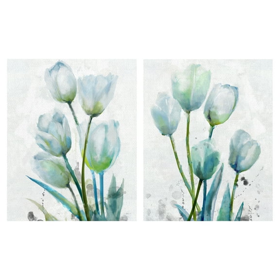 Tulip Gethering I-II by Studio Arts Wrapped Canvas Art Print Set of 2