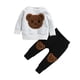 thumbnail image 1 of Odeerbi 2-7 Años Niños Niñas Trajes de Algodón Bordado de Manga Larga Sudadera Pantalones Jogger Conjunto de Dos Piezas, 1 of 9