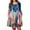 Blue, variant on Christmas Dresses for Women Plus Size Women's Gradient Print Casual Spring/Autumn Pocket Round Neck Long Sleeve Dress with Vintage Christmas Print for Holiday Wear,Blue,2XL
