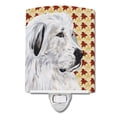 thumbnail image 1 of Carolines Treasures SC9690CNL Great Pyrenees Fall Leaves Ceramic Night Light, 1 of 2