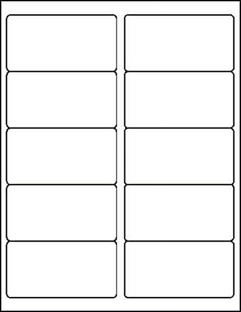 MACO ML1000 White Laser/Inkjet Shipping & Address Labels, 2 x 4 (Box of 1000)