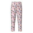 thumbnail image 2 of Gukieu Cartoon Cat And Heart Print Youth Home Trousers, Elastic Waistband with Pockets for Home and Outing, Suitable for Children Aged 5-16-Small, 2 of 6