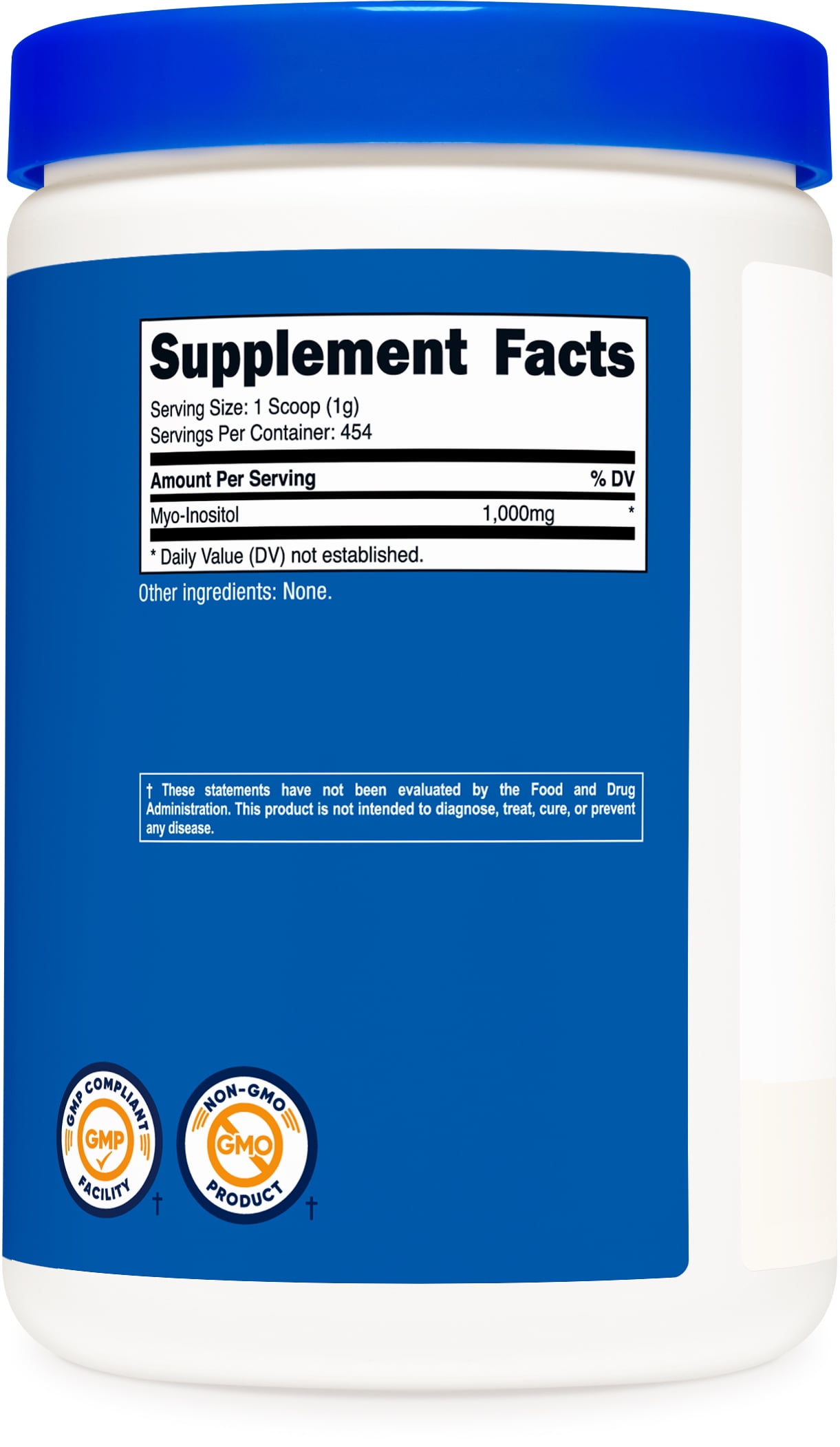 Nutricost Inositol Powder 1LB (454 Grams) - Gluten Free, Non-GMO Supplement