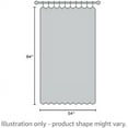 thumbnail image 2 of Sheer Window Curtain 84" - Ring Top Window Treatments Home Decorations Voile Panels Drapes with for Living Room/Patio Door (54 Inches Wide, Black, 2 Panels), 2 of 8