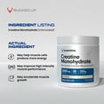 thumbnail image 5 of Bucked Up Essentials Creatine Monohydrate, Enhances Muscle Performance, Unflavored, 50 Servings, 5 of 8