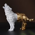 thumbnail image 3 of Estatua de animal de estilo geométrico, adorno decorativo para el hogar, figura coleccionable. 20x7x17cm, 3 of 8