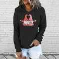 thumbnail image 2 of Graphic Hoodies for Women Women's Fashion Casual Printed Long Sleeve Blouse Hooded Pullover Tops Sweatshirt Sudadera NiñA, 2 of 5