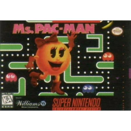 Super Nintendo Ms. Pac-Man - SNES Ms Pacman
