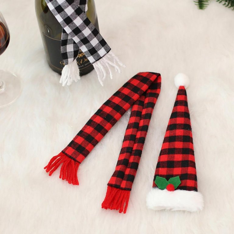 6 Piece Christmas Wine Bottle Cover Set