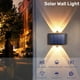 thumbnail image 2 of Lámpara Solar LED de pared para exteriores, iluminación luminosa de arriba y abajo para porche, balcón, jardín y calle, decoración impermeable, 2 of 4