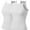 2PACK - White/White, variant on Made by Olivia Women's 2-Pack Basic High Halter Neck Sleeveless Ribbed Racerback Tank Top