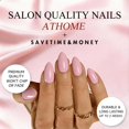 thumbnail image 4 of Uñas postizas adhesivas JOYVVEW cortas almendradas rosa claro 30 piezas, 4 of 7