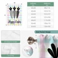 thumbnail image 6 of Happy Easter Balloon Curtains for Bedroom/Front Door/Bathroom, Black and White Carrots Colorful Plaid Tie Up Curtains 63 Inch Length Light Filtering Kitchen Curtains Shades for Windows 46"x63", 6 of 8