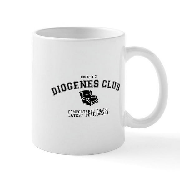 CafePress - Sherlock Holmes Diogenes Club Mug - 11 oz Ceramic Mug - Novelty Coffee Tea Cup