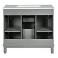 thumbnail image 6 of Bathroom Vanity With Top Sink - 36" Grey Cabinet Ergonomic Design Enhance Your Comfort Modern Ample Space Store All Necessities, 6 of 7