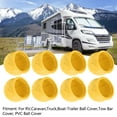 thumbnail image 4 of Trailer Hitch Ball Cover, 8Pcs Truck Tow Ball Cover 50mm Strong Protection Soft Rugged  Tow Bar Ball  For RV, 4 of 8