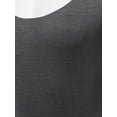 thumbnail image 4 of FashionOutfit Women's Solid Scoop Neck Double Layer Short Sleeves Body-Con Dress, 4 of 5