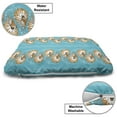 thumbnail image 3 of Underwater Pet Bed, Exotic Chambered Nautilus Sea Creatures Deep Ocean Marine Bubbles, Resistant Pad for Dogs and Cats Cushion with Removable Cover, 24" x 39", Sea Blue Ginger and White, by Ambesonne, 3 of 4