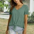 thumbnail image 2 of LIZUOJUNF Womens Tops Short Sleeve Shirts Lightweight Workout Tops Fashion Beach Vacation Clothes, M, 2 of 9