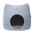 thumbnail image 2 of 2x Portable Removable Felt Cat House Cats Kittens Houses Pet Supplies Indoor Zulema none, 2 of 8