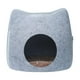 thumbnail image 1 of Cama con cojín para gatos, camas extraíbles para cachorros, cuevas para gatos vables, camas para gatos para interiores gris cro Zulema Cueva de la cama del gato, 1 of 7