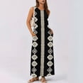 thumbnail image 6 of Nuoqisi Maxi Dress Summer Dresses 2026 Beach Summer Vacation Clothes Sleeveless V-Neck Sundresses Boho S-2XL, 6 of 8