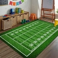 thumbnail image 2 of kjfeif Soccer Area Rug Football Field Carpet Non Slip Floor Mat Football Stadium Green Painted Line Playmat Runner Rug for Living Room Bedroom No Slip Kitchen Rugs and Mats, 2 of 9