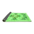 thumbnail image 2 of Ahgly Company Indoor Round Abstract Green Modern Area Rugs, 3' Round, 2 of 4