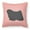 Pink, variant on Puli Checkerboard Green Fabric Decorative Pillow