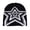 Black, variant on Fashion England Style Knitted Five Pointed Star Personality Versatile Elastic Warm Pullover Men And Women Cold Hat Red
