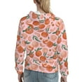 thumbnail image 7 of Easygdp Painting Peach Womens Casual Hoodies Sweatshirts Long Sleeve Pullover Fall Pullover Tops Outfits Winter Clothes-Large, 7 of 7