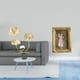 thumbnail image 2 of Figura decorativa con flores y hojas de metal, marco de resina con base de hierro resistente. Decoración estable ideal para sala de estar, oficina o t, 2 of 8