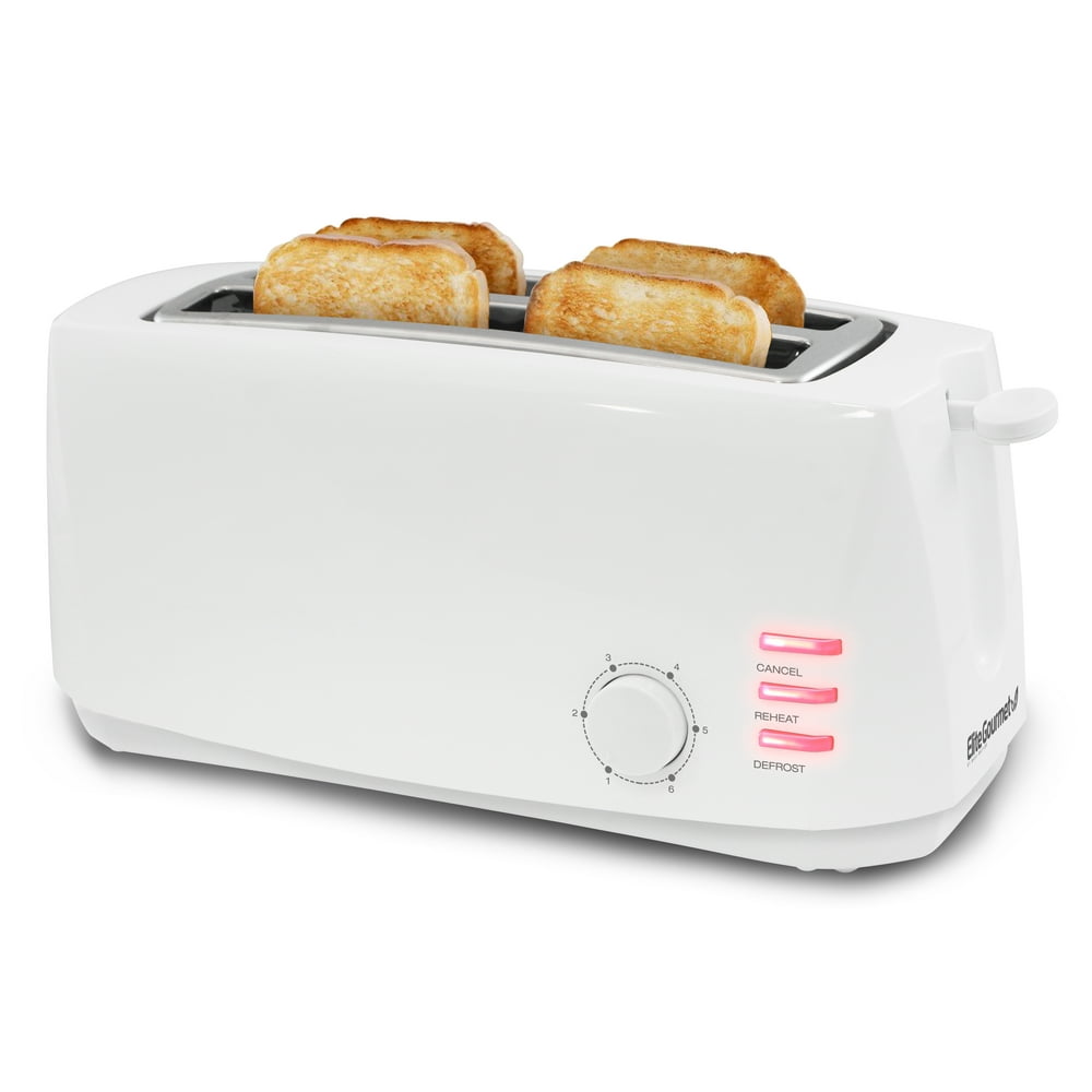 Elite Gourment ECT-4829 4-Slice Long Slot Toaster - Walmart.com
