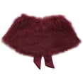 thumbnail image 4 of YiZYiF Little Girls Faux Fur Bolero Shrug Princess Cape for Wedding Birthday Party Dress, 4 of 6