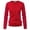 Red, variant on Classic Women's Button Down Crew Neck Sweater Knit Cardigan Long Sleeve (S~3XL)