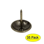 Unique Bargains 19mm Dia Round Top Drawing Pin Upholstery Nail Thumb Tack Pushpin 35PCS