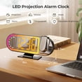 thumbnail image 2 of Jionchery Projection Alarm Clock for Heavy Sleepers, Extra-Loud Bedside Digital Clock with Large Display, RGB Night Light with Snooze & Adjustable Brightness, Customizable Alarm for Kids Adults, 2 of 8